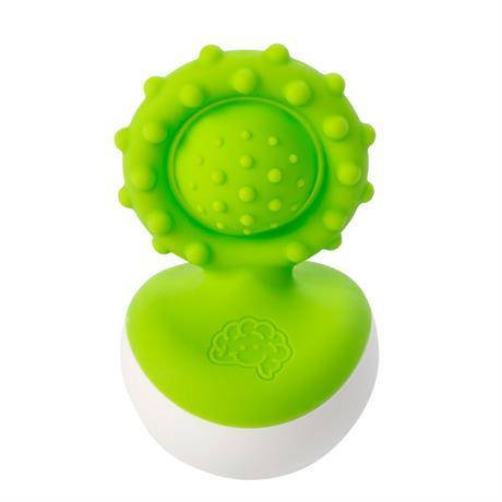 Прорізувач-неваляшка Fat Brain Toys dimpl wobl зелений (F2173ML), фото 1