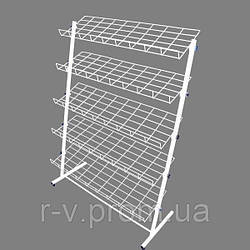 Стелаж для взуття на 5 полиць завширшки 126 (см) діаметр 4мм