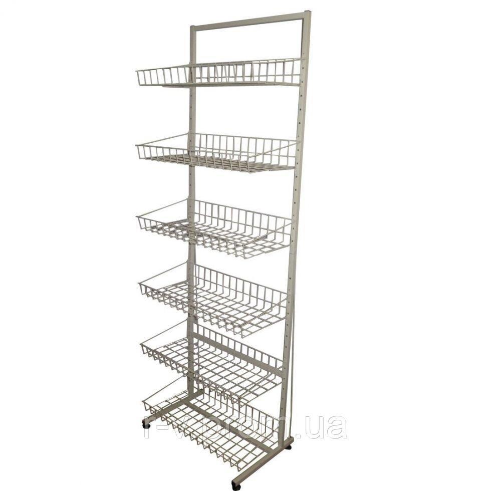 Стелаж на 6 кошиків (60см), фото 1