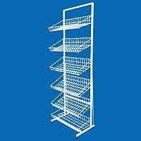 Стелаж на 6 кошиків з нахилом, фото 1