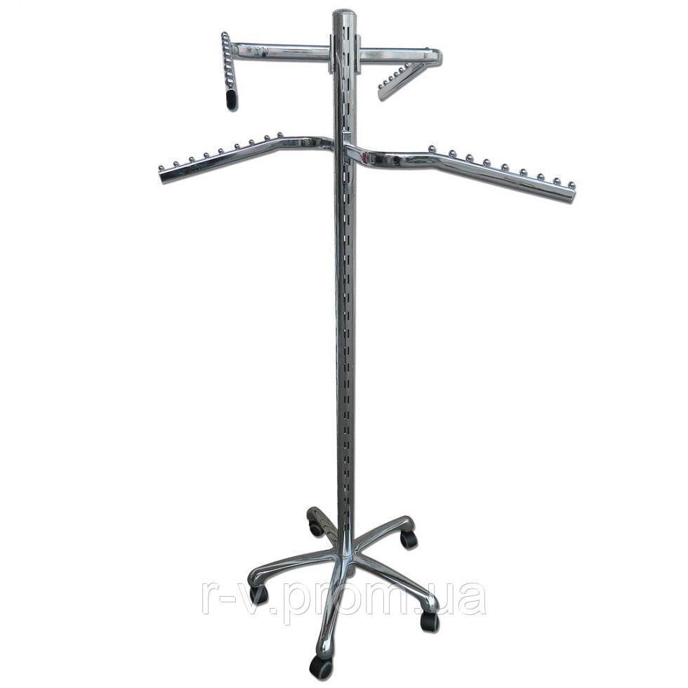 Стійка "Краб" хромована на колесах, фото 1