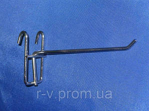 Гачок на сітку хромований 10 см