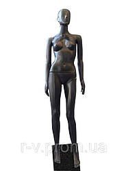 Манекен жіночий на повний зріст "Аватар" чорний пластиковий