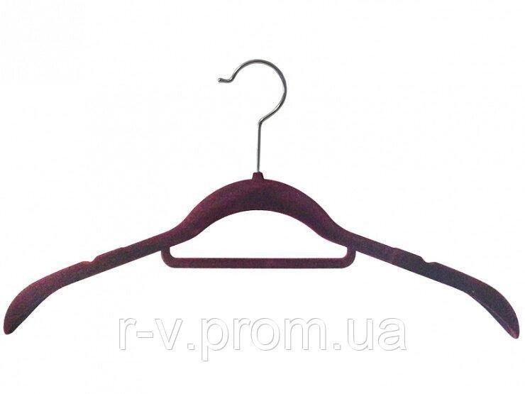 Плічка з велюровим покриттям бордові, фото 1