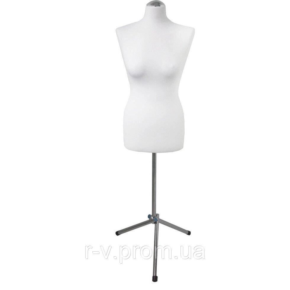 Манекен жіночий пінопластовий білий 40р, фото 1