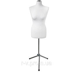 Манекен жіночий пінопластовий білий 42р