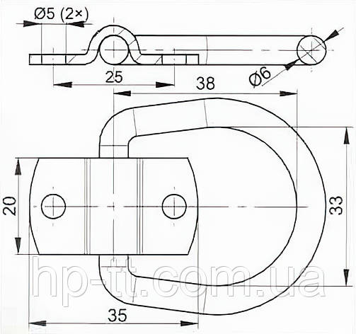 Петля кріплення вантажу Knott Autoflex 6S5702.001, фото 2
