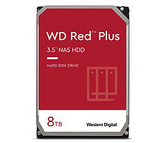 Жорсткий диск Western Digital Plus Red 8TB 7200rpm 256МВ WD80EFBX 3.5 SATA III EU для систем NAS