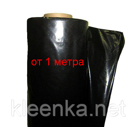 Плівка чорна технічна в рулонах для тепло - і гідроізоляції, 3 м ширина, 120 мкм товщина