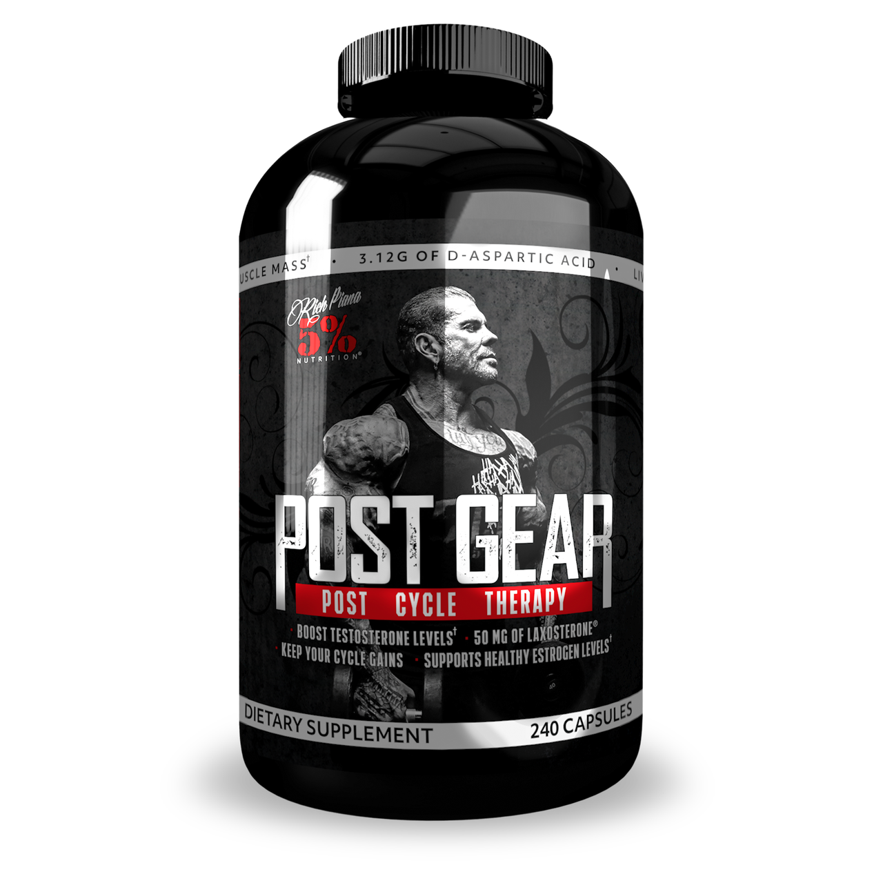 Підвищення тестостерону Rich Piana 5% Nutrition Post Gear PCT 240 caps
