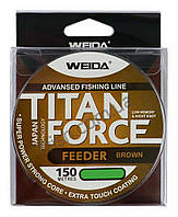 Леска Weida коричневая Titan Force Feeder 150m 0,18mm -6,7кг
