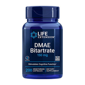 DMAE (2-диметиламіноетанол) Life Extension DMAE Bitartrate 150 mg (200 caps)