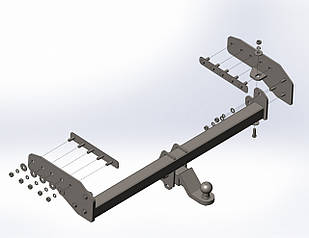 Фаркоп MITSUBISHI L200 Тайланд, крім USA, (без бампера) пикап (2019-...)