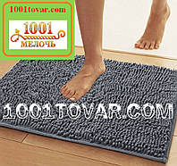 Великі килимки з мікрофібри "Макарони або дреди" для широкого застосування, 110х70 см +/- 3 см, сірий колір