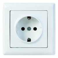 Розетка з з / к без з / ш РС01-01-0-ББ серія BOLERO (білий) IEK, фото 1