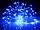 Гірлянда Нитка Світлодіодна Крапля на дроті 50Led 5 м Синій на Батарейках, фото 3