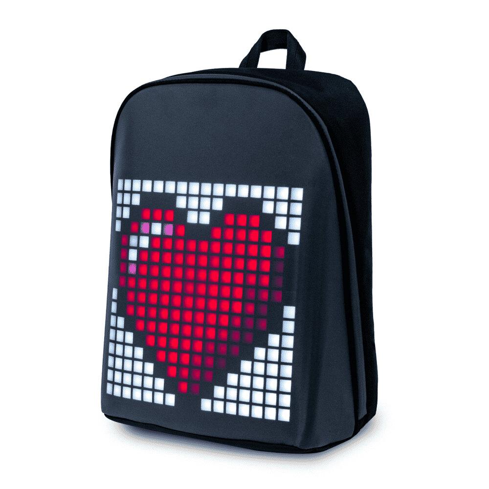 Рюкзак міський Divoom Pixoo з піксельною світлодіодним дисплеєм 17 л Чорний