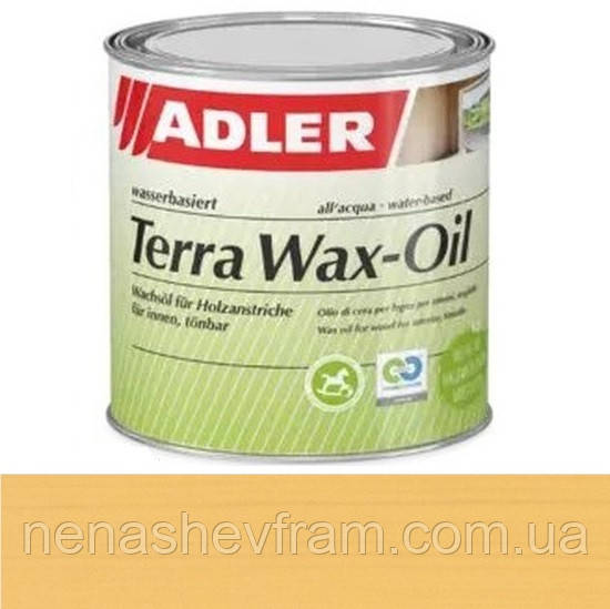 Олія з воском для дерева для внутрішніх робіт ADLER Terra Wax-Oil 1л (колір:lw_13_5_orchidee)