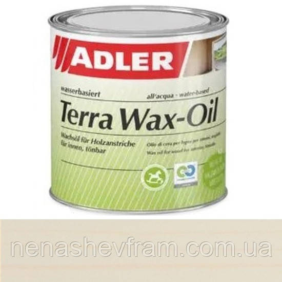 Олія з воском для дерева для внутрішніх робіт ADLER Terra Wax-Oil 1л (колір:lw_13_2_salzteig)