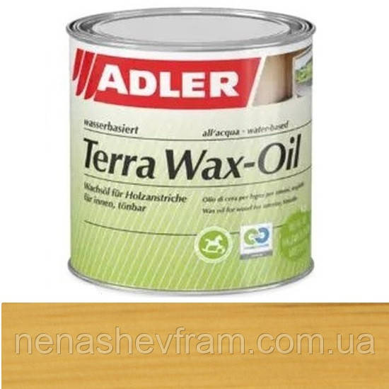 Олія з воском для дерева для внутрішніх робіт ADLER Terra Wax-Oil 1л (колір:lw_11_3_linde)