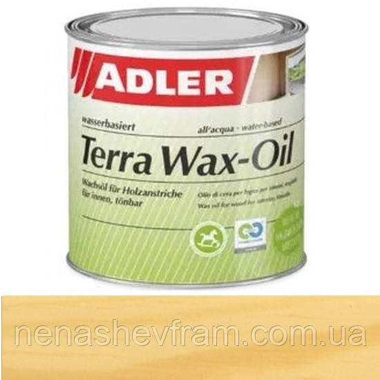 Олія з воском для дерева для внутрішніх робіт ADLER Terra Wax-Oil 1л (колір:lw_11_1_fichte)