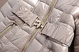 Дитяча тепла куртка з капюшоном для дівчинки осінь зима, фото 9