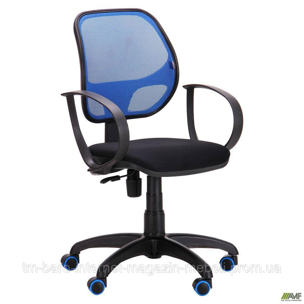 Крісло Біт Color/АМФ-8 сидіння Сітка чорна/спинка Сітка синя
