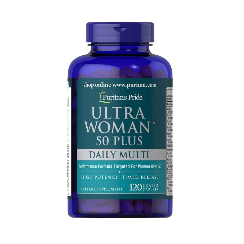 Ultra Woman 50 Plus Puritan's Pride, 120 таблеток