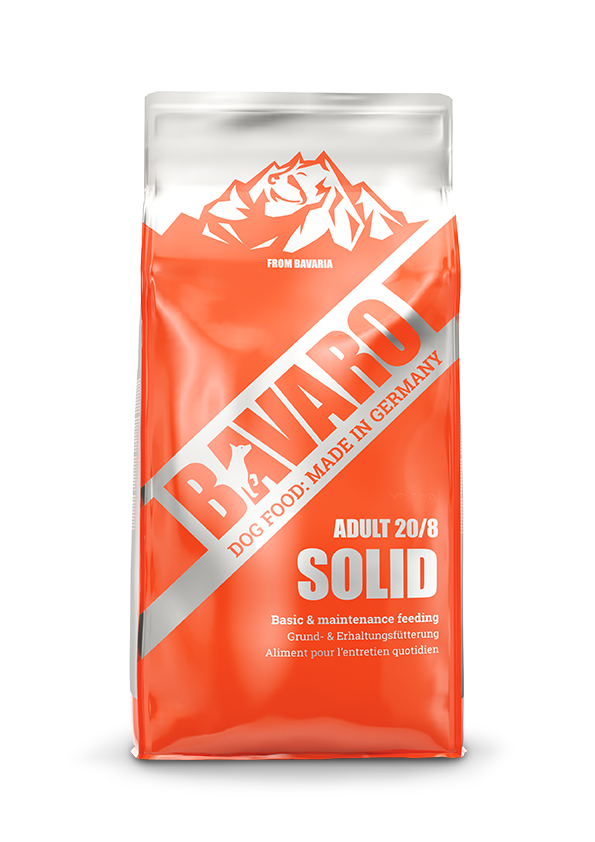 Сухий корм для собак з М'ясом 18 кг BAVARO SOLID 20/8 Basic & maintence