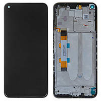 Дисплей для Xiaomi Redmi Note 9T 5G (M2007J22G), модуль (сенсор) з рамкою, сервісний оригінал (#5600030J2200)