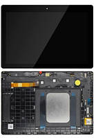 Дисплей для Lenovo Tab E10 TB-X104F Wi-Fi, модуль (екран і сенсор), з рамкою, чорний, оригінал