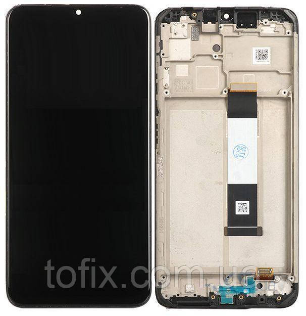 Дисплей для Xiaomi Poco M3 (Pocophone M3, M2010J19CG) / Redmi 9T, модуль (екран і сенсор), з рамкою - панеллю