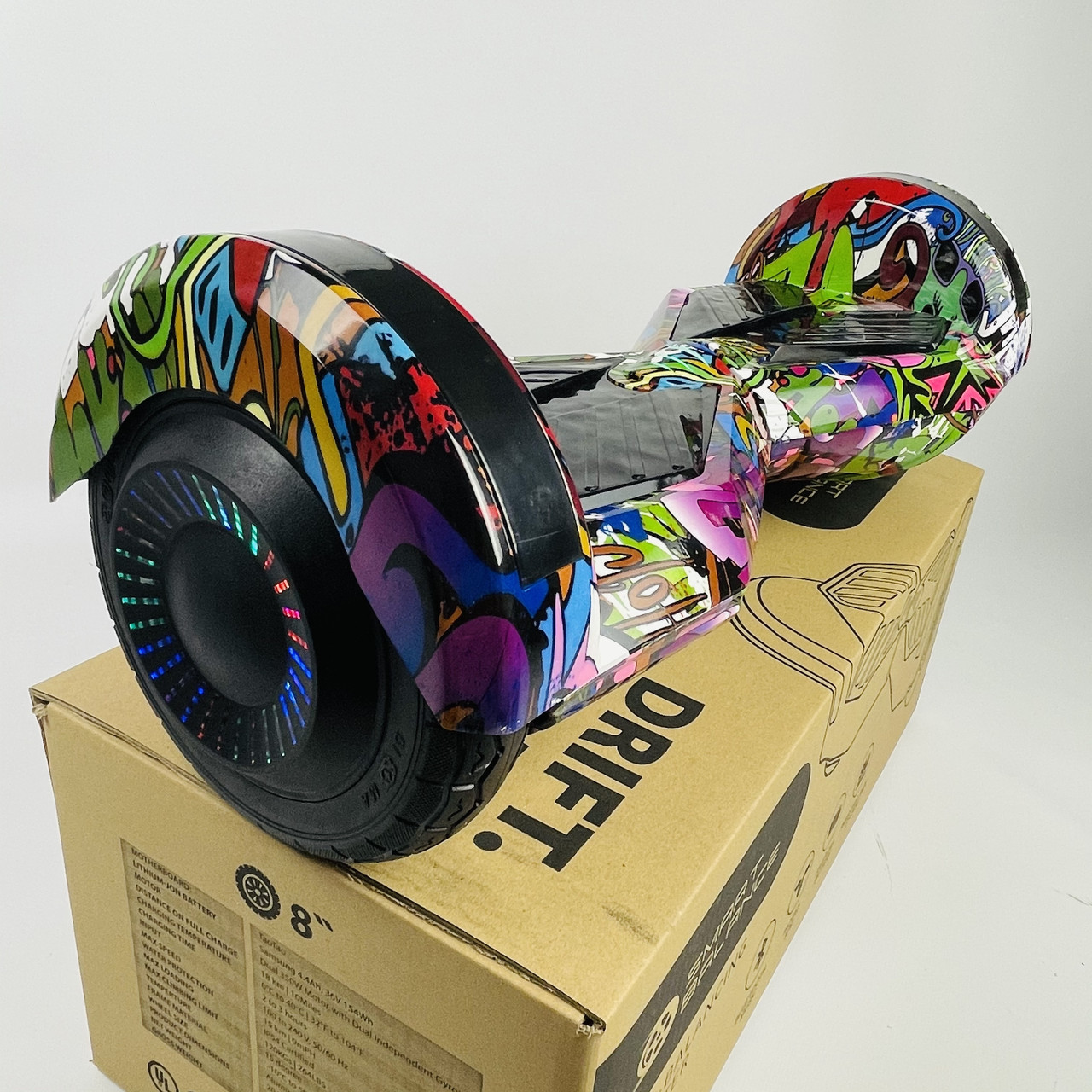 Гіроборд, гіроскутер 8 дюймів Smart Balance wheel для дитини з музикою підсвіткою різнобарвний