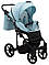 Коляска 2 в 1 Adamex Porto Light Tip TK-25 блакитний, фото 7