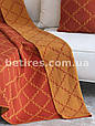 Покривало 150x200 LA MODNO DIAMOND Dark Orange-Mustard (100% бавовна), фото 6