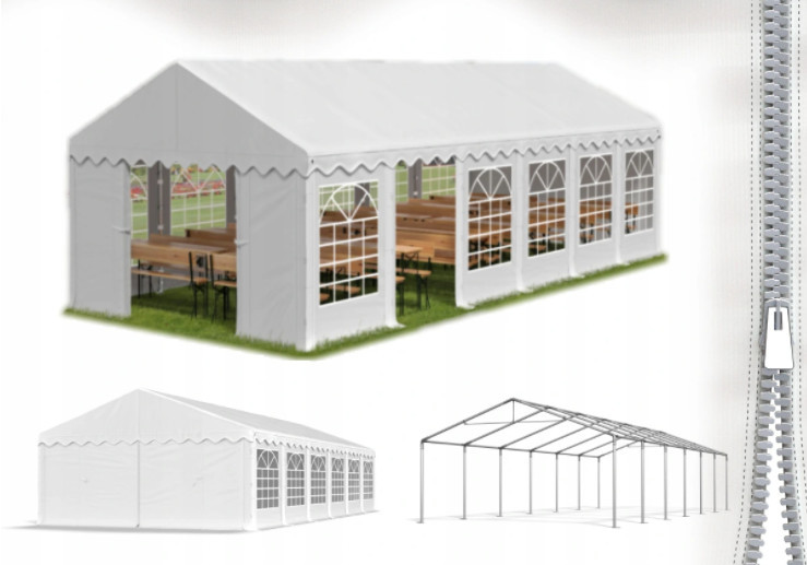 Шатро Палатка Садове з вікнами PE 6 x 12m 240 г/м