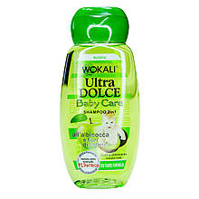 Дитячий шампунь Wokali Ultra Dolce Shampoo Baby Care яблуко і ківі 2в1 WKL188 220 мл