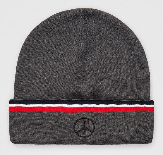 В'язана шапка унісекс Mercedes-Benz F1 Team Beanie, Season 2021, Grey, артикул B67996397, фото 1