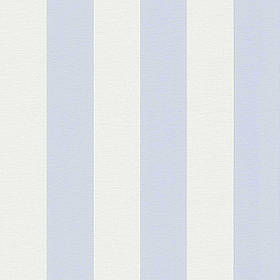 Зносостійкі шпалери (Німеччина) 341024, у світло-блакитну смужку пастельного холодного відтінку на білому тлі