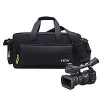 Сумка для фотоаппарата или видеокамеры профессиональная универсальная HDV средняя Черная ( код: IBF065B1 )