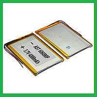 Літій-полімерний акумулятор Li-pol 606090P, 4000mAh 3.7 V 1 шт.