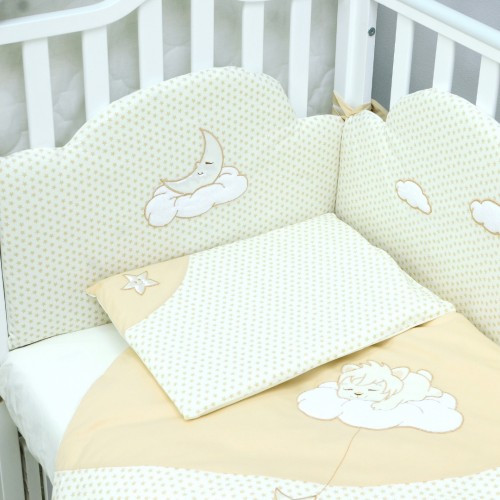 Змінний постільний комплект Baby Veres Sleepyhead beige для ліжечка 120х60 см