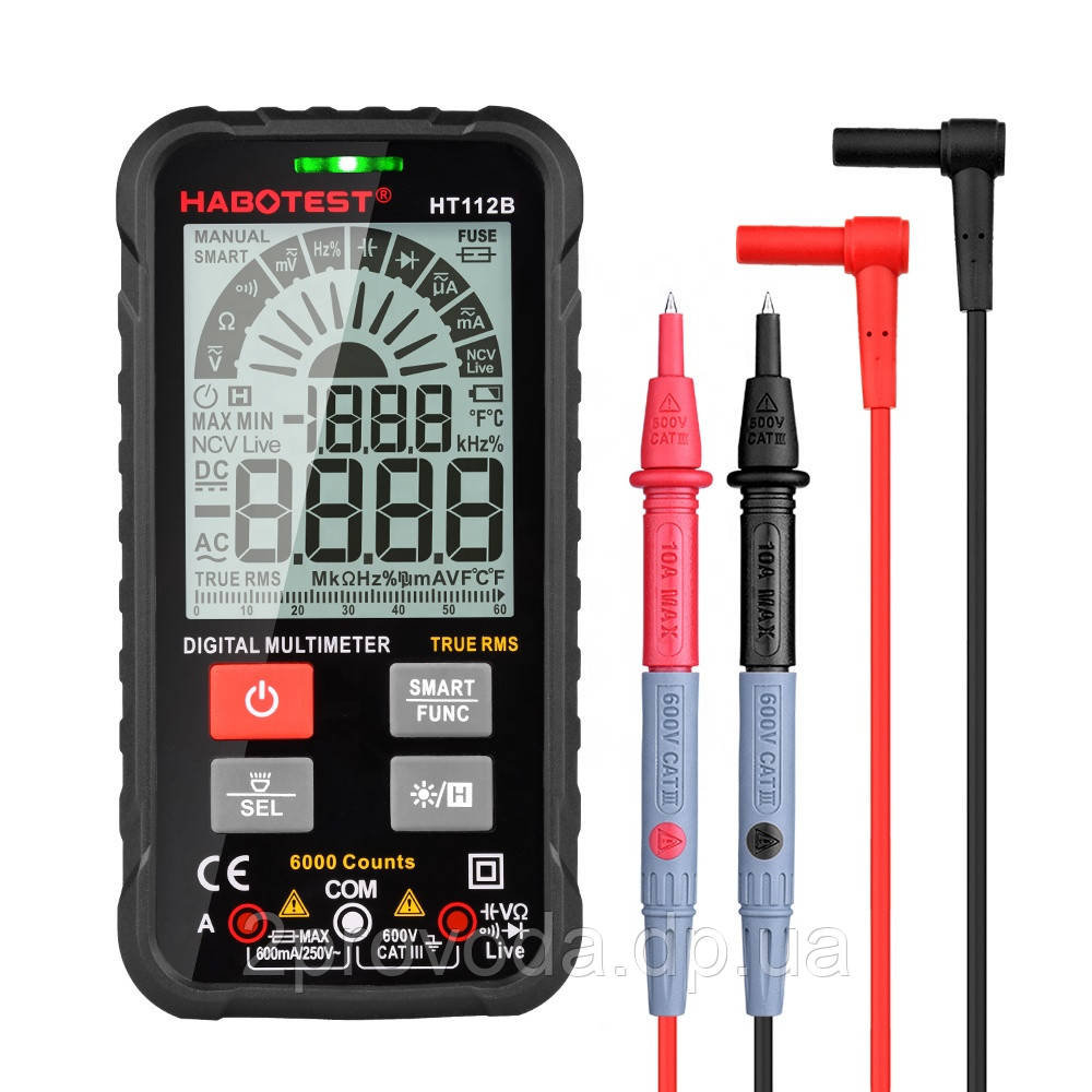 Мультиметр Habotest HT112B цифровий (Smart) інтелектуальний