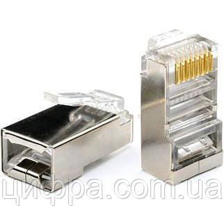 Роз'єм мережевий RJ-45 CAT-6 (екран), фото 1