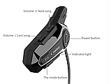 Bluetooth мотогарнітура Q Sound Moto CVC E1 інтерком 1000м, фото 5