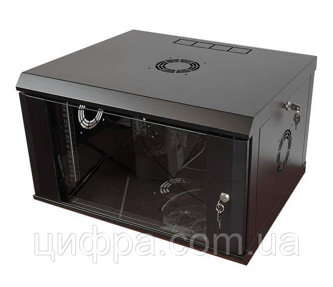 Шафа настінна 6U 600x500x370 чорна