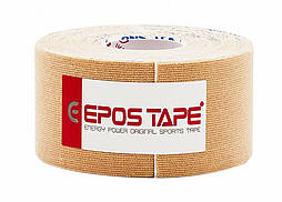 Кінезіо тейп EPOS TAPE 3,75 см х 5м, бежевий (тілесний)