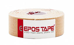 Кінезио тейп EPOS TAPE 2,5 см х 5м, бежевий (тілесний)