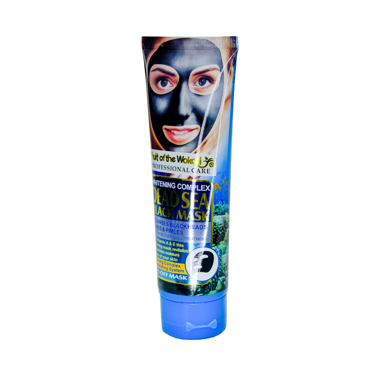Маска пленка для лица Wokali Dead Sea Black Mask c водорослями WKL534 130 мл - фото 2 - id-p1474150639