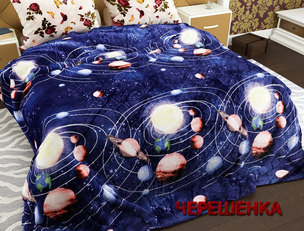 Двоспальний флісовий плед 33719